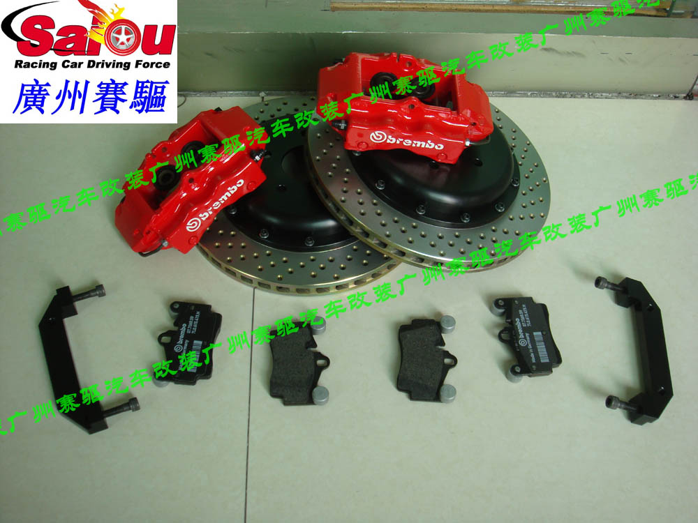 意大利BREMBO前大六后大四活塞卡鉗剎車(chē)套裝 BREMBO剎車(chē)鮑魚(yú) 剎車(chē)立竿見(jiàn)影