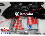 意大利BREMBO 6活塞卡鉗競(jìng)技版剎車(chē) 黑色BREMBO GT版實(shí)車(chē)套裝