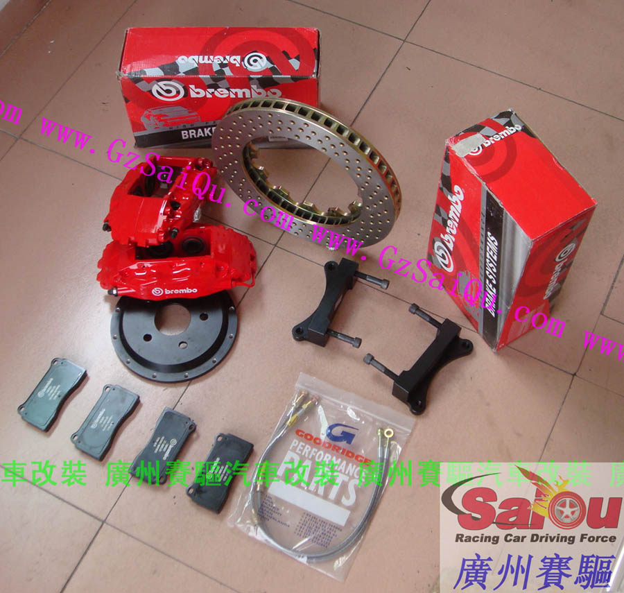 紅色BREMBO 大四活塞剎車(chē)鮑魚(yú) 