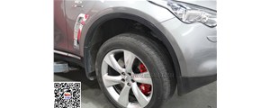 英菲尼迪FX50S改裝升級AP8522后裝AP8560剎車套裝完美提升制動(dòng)力