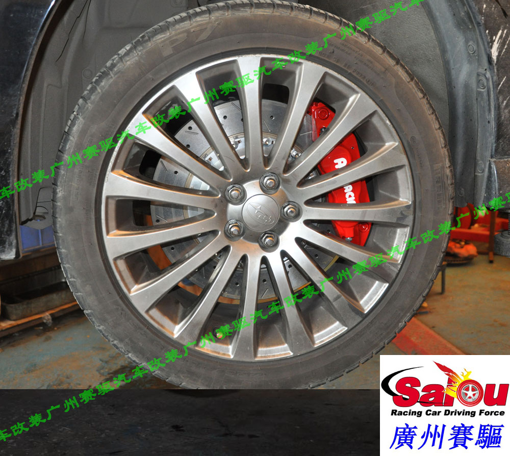 斯巴魯力獅GT改裝AP7040剎車(chē)