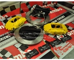 BREMBO前大六后F50剎車(chē)套裝 前后380MM分體剎車(chē)盤(pán) 大大提升剎車(chē)制動(dòng)力 