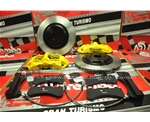 意大利BREMBO GT版競(jìng)技版6活塞剎車(chē)卡鉗黃色BREMBO