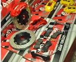 改裝專用剎車套裝 BREMBO六活塞卡鉗 黃色、紅色配加大線碟孔碟