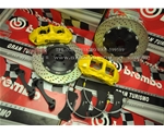 黃色BREMBO GT版6活塞卡鉗 競(jìng)技版GT版N卡鉗 意大利BREMBO GT版剎車(chē)套裝