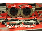 brembo卡宴六活塞剎車(chē)套裝銳志改裝前輪剎車(chē)選擇brembo卡宴版六活塞