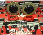寶馬X3升級(jí)BREMBO原裝剎車套裝著名品牌意大利進(jìn)口4活塞
