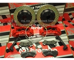豐田漢蘭達(dá)剎車升級進(jìn)口brembo六活塞剎車，漢蘭達(dá)改裝